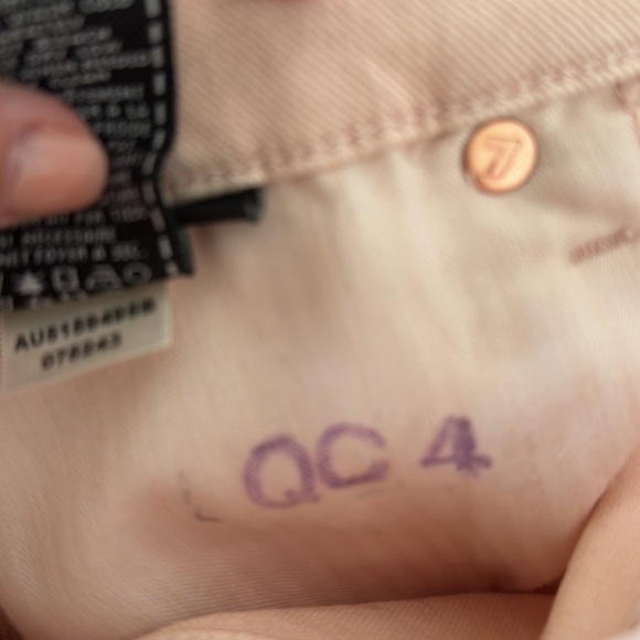 Pink Denim Jean Shorts - Picture 5 of 5